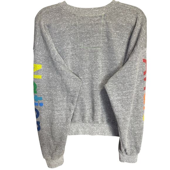 Aviator Nation NWOT Aspen Relaxed Crew Sweatshirt In Heather Grey Size XS - Picture 10 of 13